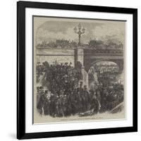 Embarkation of the Belgian Riflemen at Westminster Bridge-null-Framed Giclee Print