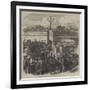 Embarkation of the Belgian Riflemen at Westminster Bridge-null-Framed Giclee Print