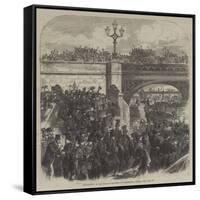 Embarkation of the Belgian Riflemen at Westminster Bridge-null-Framed Stretched Canvas