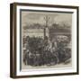 Embarkation of the Belgian Riflemen at Westminster Bridge-null-Framed Giclee Print