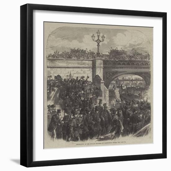 Embarkation of the Belgian Riflemen at Westminster Bridge-null-Framed Giclee Print