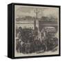 Embarkation of the Belgian Riflemen at Westminster Bridge-null-Framed Stretched Canvas