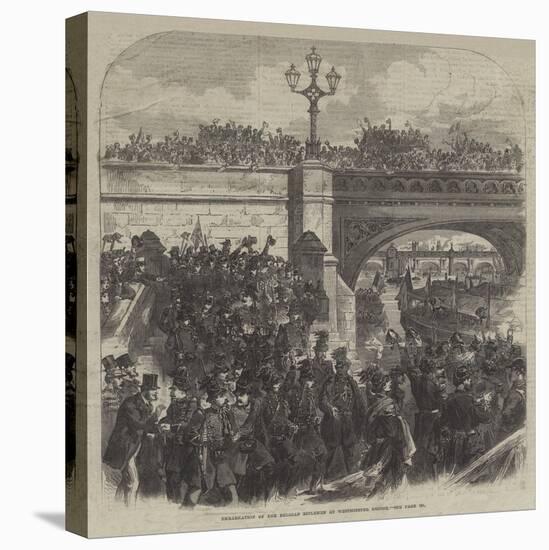 Embarkation of the Belgian Riflemen at Westminster Bridge-null-Stretched Canvas