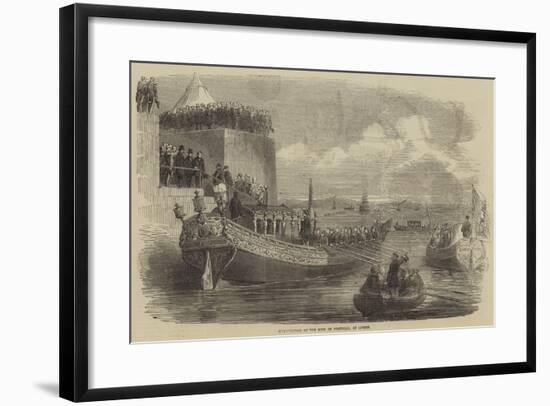 Embarkation of the King of Portugal, at Lisbon-null-Framed Giclee Print