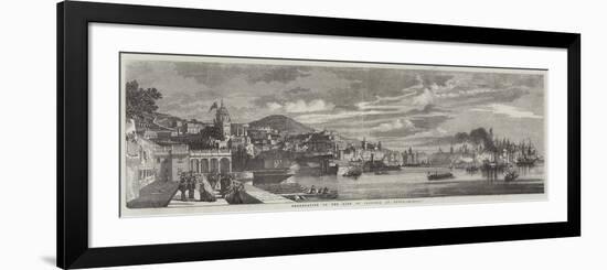 Embarkation of the King of Sardinia at Genoa-null-Framed Giclee Print