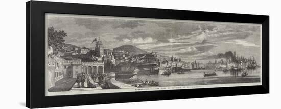 Embarkation of the King of Sardinia at Genoa-null-Framed Giclee Print