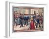 Embarkation of the Marines at Brest for Madagascar, 1883-null-Framed Giclee Print