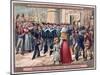 Embarkation of the Marines at Brest for Madagascar, 1883-null-Mounted Giclee Print