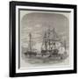 Embarkation of the Prince of Wales in HMS Hero at Plymouth for Canada-null-Framed Giclee Print