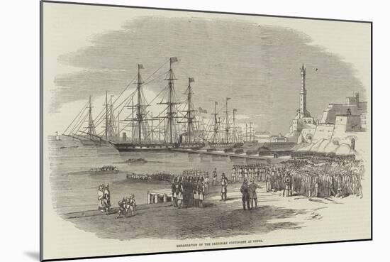 Embarkation of the Sardinian Contingent at Genoa-null-Mounted Giclee Print