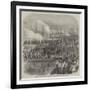 Embarkation of the Sultan at Clarence-Yard, Portsmouth, for the Naval Review-null-Framed Giclee Print