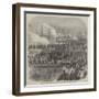 Embarkation of the Sultan at Clarence-Yard, Portsmouth, for the Naval Review-null-Framed Giclee Print