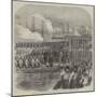 Embarkation of the Sultan at Clarence-Yard, Portsmouth, for the Naval Review-null-Mounted Giclee Print