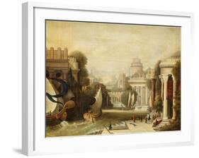 Embarkation of Ulysses-Erastus Salisbury Field-Framed Giclee Print