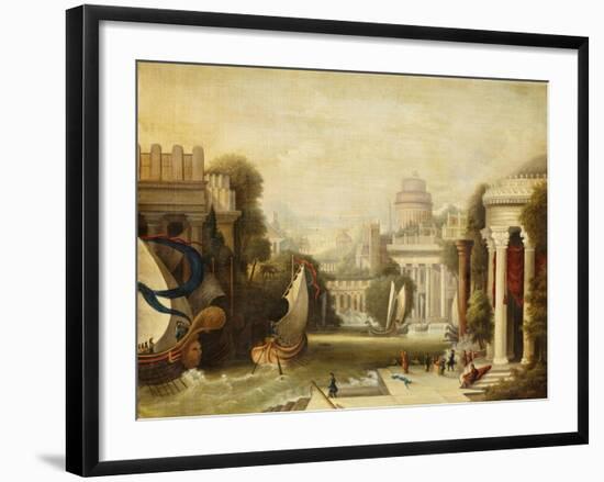 Embarkation of Ulysses-Erastus Salisbury Field-Framed Giclee Print