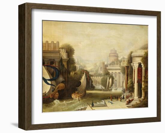 Embarkation of Ulysses-Erastus Salisbury Field-Framed Giclee Print