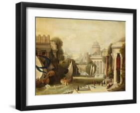 Embarkation of Ulysses-Erastus Salisbury Field-Framed Giclee Print