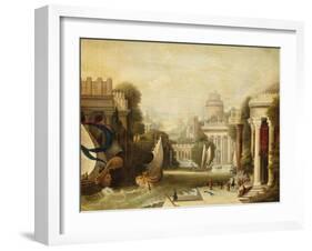 Embarkation of Ulysses-Erastus Salisbury Field-Framed Giclee Print