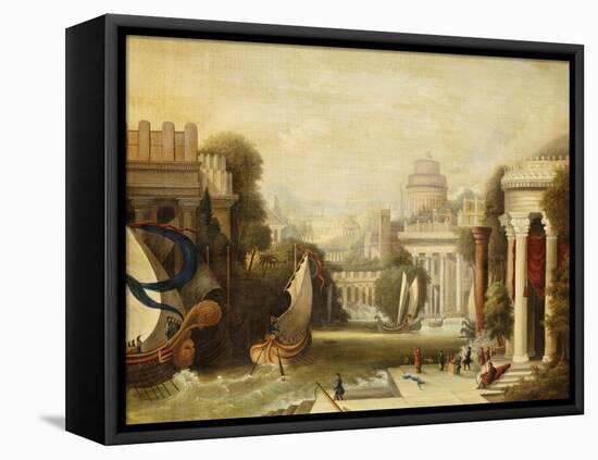 Embarkation of Ulysses-Erastus Salisbury Field-Framed Stretched Canvas