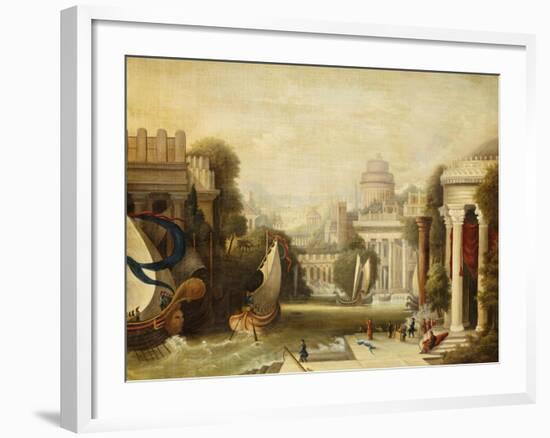 Embarkation of Ulysses-Erastus Salisbury Field-Framed Giclee Print