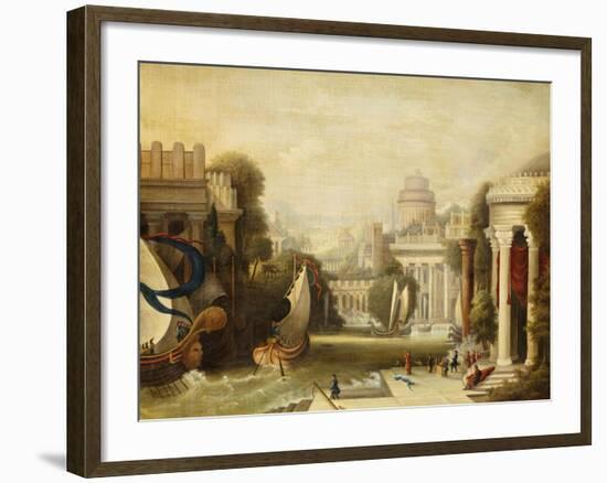 Embarkation of Ulysses-Erastus Salisbury Field-Framed Giclee Print