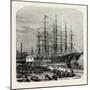 Embarking Cotton at Savannah, USA, 1870s-null-Mounted Giclee Print