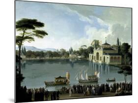 Embarque Real En El Estanque Grande Del Retiro, Ca. 1820-Jose Ribelles-Mounted Giclee Print