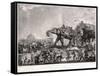 Embassy of Hyderbeck to Calcutta-Johann Zoffany-Framed Stretched Canvas