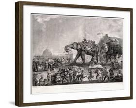 Embassy of Hyderbeck to Calcutta-Johann Zoffany-Framed Giclee Print