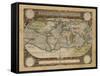 Embellished Antique World Map-Vision Studio-Framed Stretched Canvas