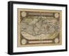 Embellished Antique World Map-Vision Studio-Framed Art Print