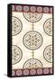 Embellished Mandala Panel I-June Erica Vess-Framed Stretched Canvas