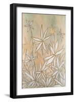 Embellished Starburst Bloom I-Vanna Lam-Framed Art Print