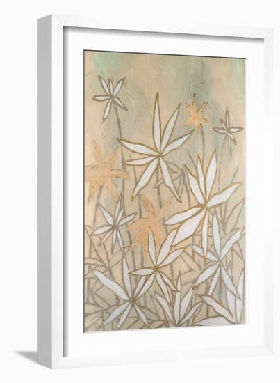 Embellished Starburst Bloom I-Vanna Lam-Framed Art Print