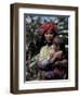 Embera Mother and Child, Hands Black from Body Dye, Embera Indian Village, Gatun Lake, Panama-Cindy Miller Hopkins-Framed Premium Photographic Print