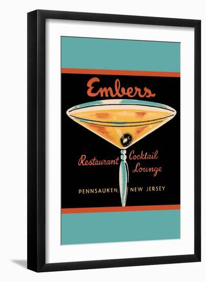 Embers Restaurant Cocktail Lounge-null-Framed Art Print