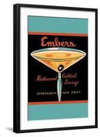 Embers Restaurant Cocktail Lounge-null-Framed Art Print