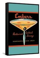 Embers Restaurant Cocktail Lounge-null-Framed Stretched Canvas