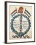 Emblem of Republic from 1793, Gouache, French Revolution, France-null-Framed Giclee Print