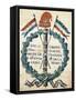 Emblem of Republic from 1793, Gouache, French Revolution, France-null-Framed Stretched Canvas