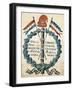 Emblem of Republic from 1793, Gouache, French Revolution, France-null-Framed Giclee Print