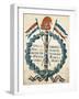 Emblem of Republic from 1793, Gouache, French Revolution, France-null-Framed Giclee Print