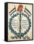 Emblem of Republic from 1793, Gouache, French Revolution, France-null-Framed Stretched Canvas