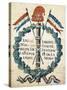 Emblem of Republic from 1793, Gouache, French Revolution, France-null-Stretched Canvas