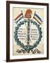 Emblem of Republic from 1793, Gouache, French Revolution, France-null-Framed Giclee Print