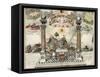 Emblematic Chart and Masonic History of Free and Accepted Masons-null-Framed Stretched Canvas