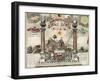 Emblematic Chart and Masonic History of Free and Accepted Masons-null-Framed Giclee Print