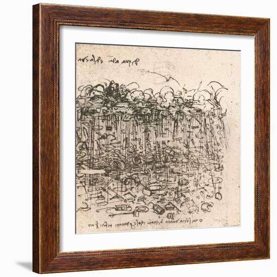 Emblematic representation, c1472-c1519 (1883)-Leonardo Da Vinci-Framed Giclee Print