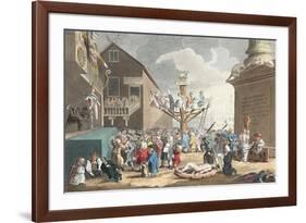 Emblematical Print of the South Sea, Illustration from 'Hogarth Restored: the Whole Works of the…-William Hogarth-Framed Giclee Print