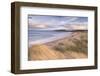 Embleton Bay and Dunstanburgh Castle, Northumberland, England. Winter (February) 2016.-Adam Burton-Framed Photographic Print